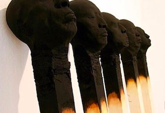 Matchstick men by Wolgang Stiller