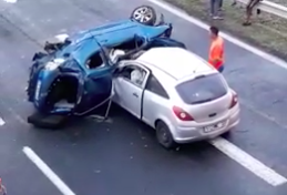 Grave accident  sous le pont de Carrère en Martinique
