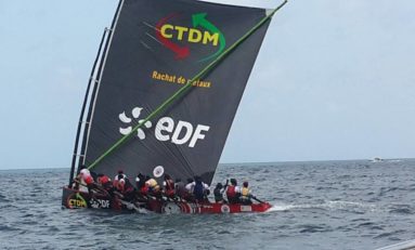 La yole CDTM/EDF remporte le prologue du Tour de la Martinique des yoles rondes au François