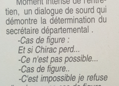 En décembre 1994 personne n'aurait parier 1 franc sur Jacques Chirac...sauf lui