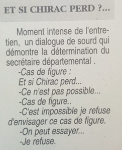 En décembre 1994 personne n'aurait parier 1 franc sur Jacques Chirac...sauf lui