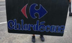 Les militants anti-chlordécone bloquent une nouvelle fois Carrefour Génipa en Martinique