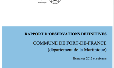 "J'ai lu le Rapport de la Chambre Régionale des Comptes sur la situation financière de Fort-de-France...j'aurai mieux fait d'être illettré"