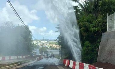 Odyssi inaugure un jet d'eau géant non loin de son siège en Martinique