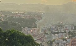 Incendie au centre-ville de Fort-de-France en Martinique