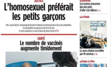 Quand France-Antilles Guadeloupe confond homosexualité et pédophilie 😳