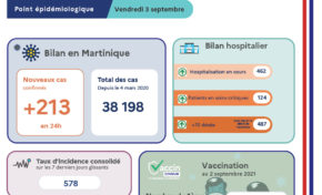 Covid-19 en Martinique : 487 morts depuis le début de la pandémie