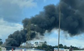 Incendie dans la zone de Californie en Martinique