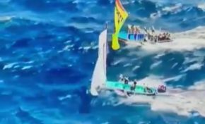 Tour de la Martinique en yoles rondes : Rosette/Orange sanctionnée