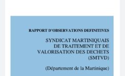 SMTVD Martinique : Rapport de la Chambre Régionale des Comptes