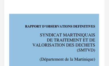 SMTVD Martinique : Rapport de la Chambre Régionale des Comptes