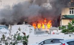 Important incendie au centre-ville de Fort-de-France en Martinique