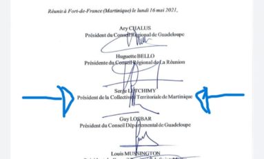 Martinique : la déclaration de Fort-de-France n'est pas valable !!!