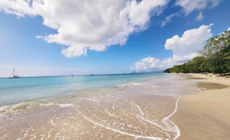 Vigilance bleue à l'Anse Meunier en Martinique