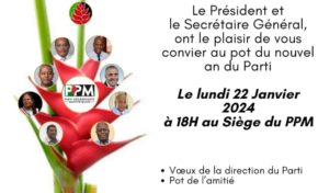 Martinique : la carte de vœux stupide et prétentieuse du PPM