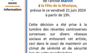 Fête de la musique à Bellefontaine en Martinique  : le maire annule la participation de...Marvin