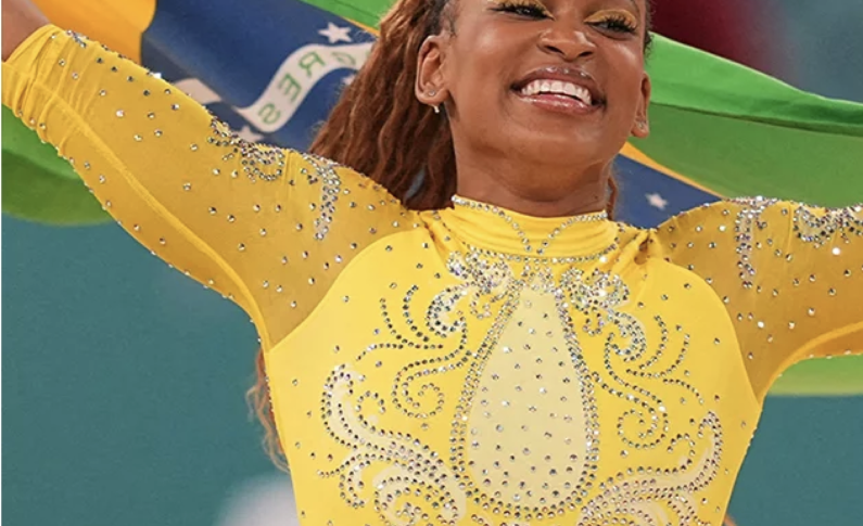 Paris 2024: Rebeca Andrade...une noire originaire du Brésil devance Simone Biles