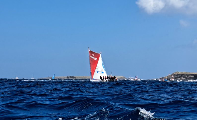 Tour de Martinique des yoles rondes 2025  Diany Rémy  gagne la troisième étape au Vauclin
