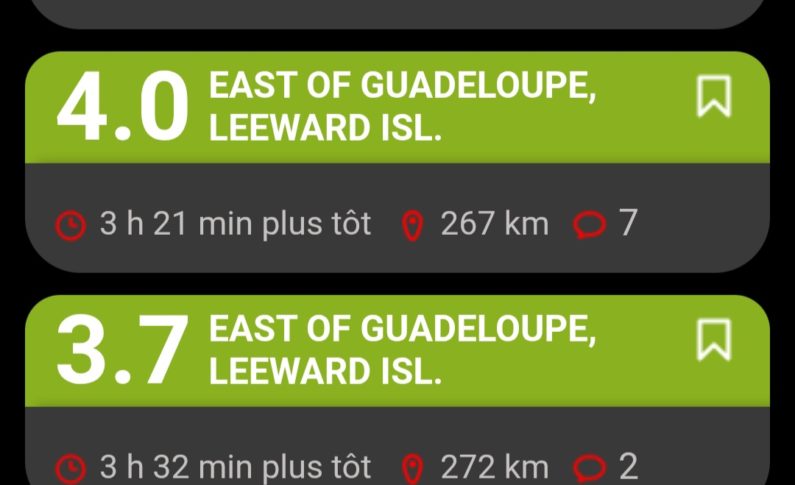 La terre a tremblé en Martinique et en Guadeloupe