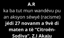 CITROËN SODIVA DAY IN MARTINIQUE AGAINST RACISM BY AKSYON RÉAKSYON